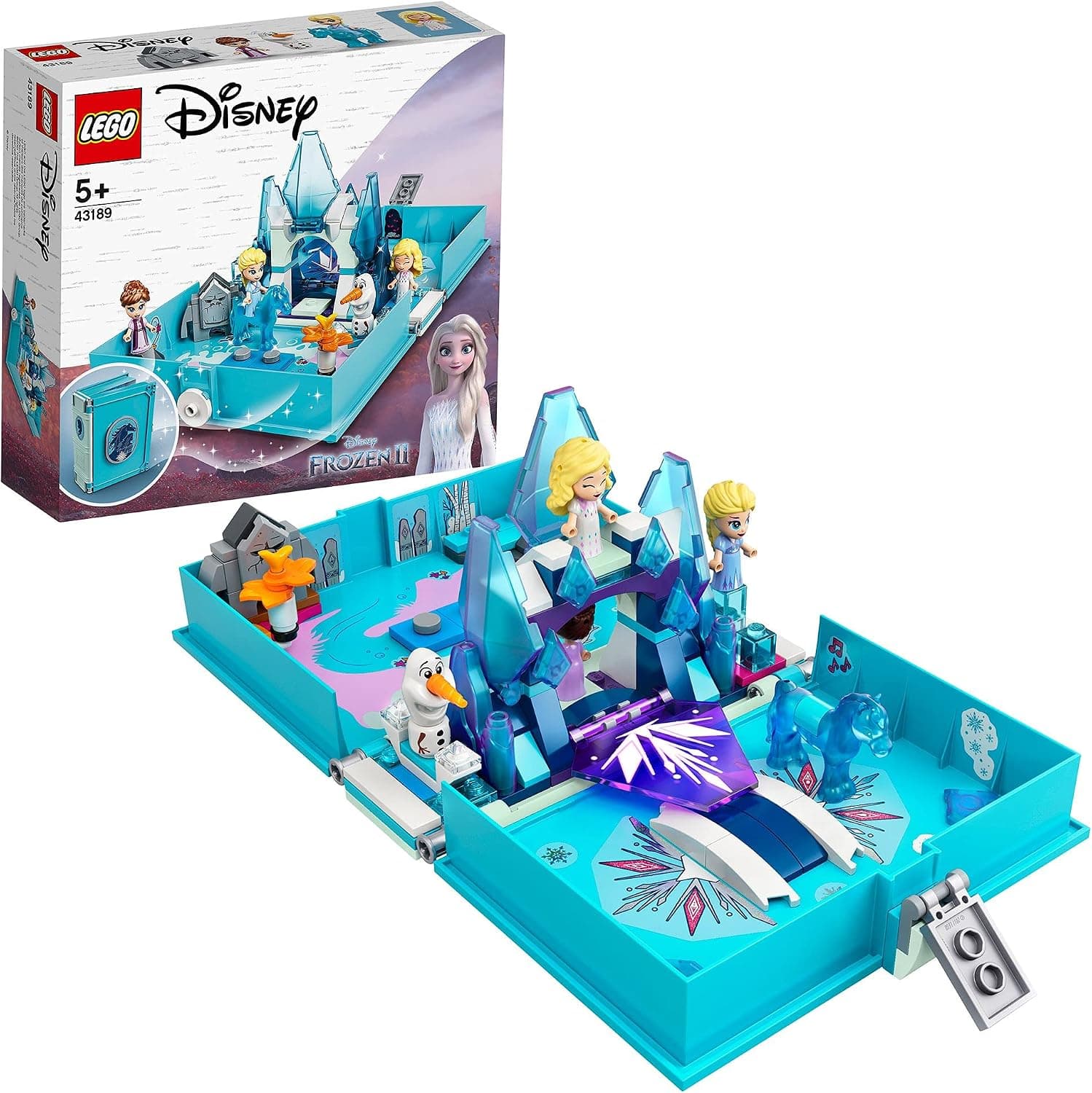 LEGO | Disney Princess Elsa ve Nokk Hikaye Kitabı Maceraları 43189-5 Yaş ve Üzeri Prenses Seven Çocuklar İçin Yaratıcı Oyuncak Yapım Seti (125 Parça)
