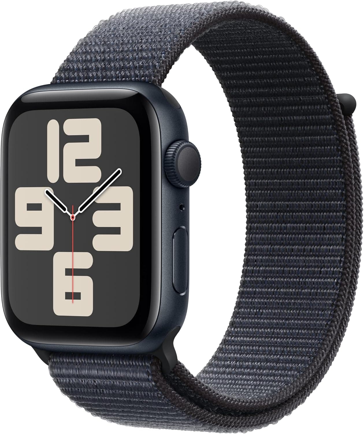 Apple Watch SE (2. nesil) GPS 40 mm Gece Yarısı Kasa Akıllı Saat ve Mürekkep Moru Spor Loop - Standart. Fitness ve Uyku Takibi, Trafik Kazası Algılama, Kalp Atış Hızı Takibi, Retina Ekran, Karbon Nötr