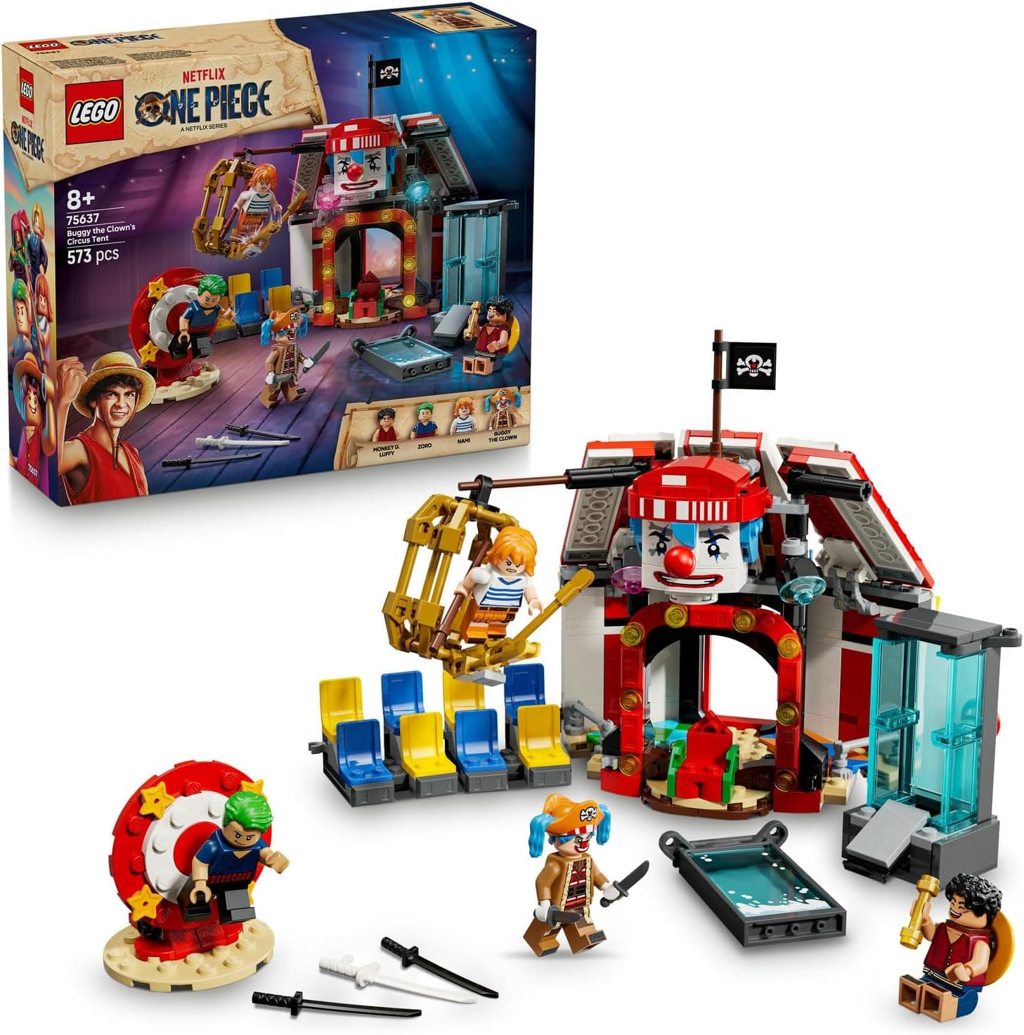 LEGO ONE PIECE Palyaço Buggynin Sirk Çadırı 75637