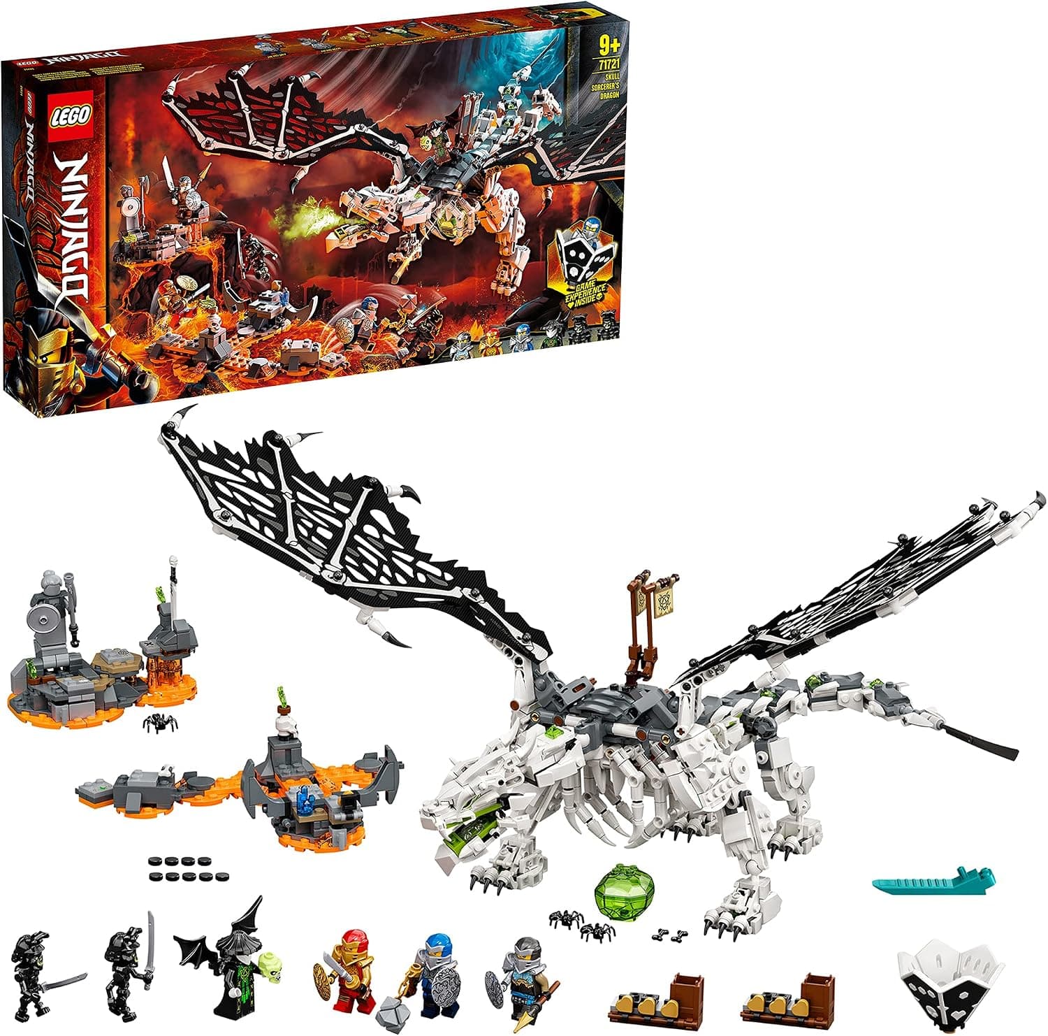 LEGO NINJAGO Kafatası Büyücüsü’nün Ejderhası 71721 NINJAGO Ejderha Yapım Seti (1016 Parça)