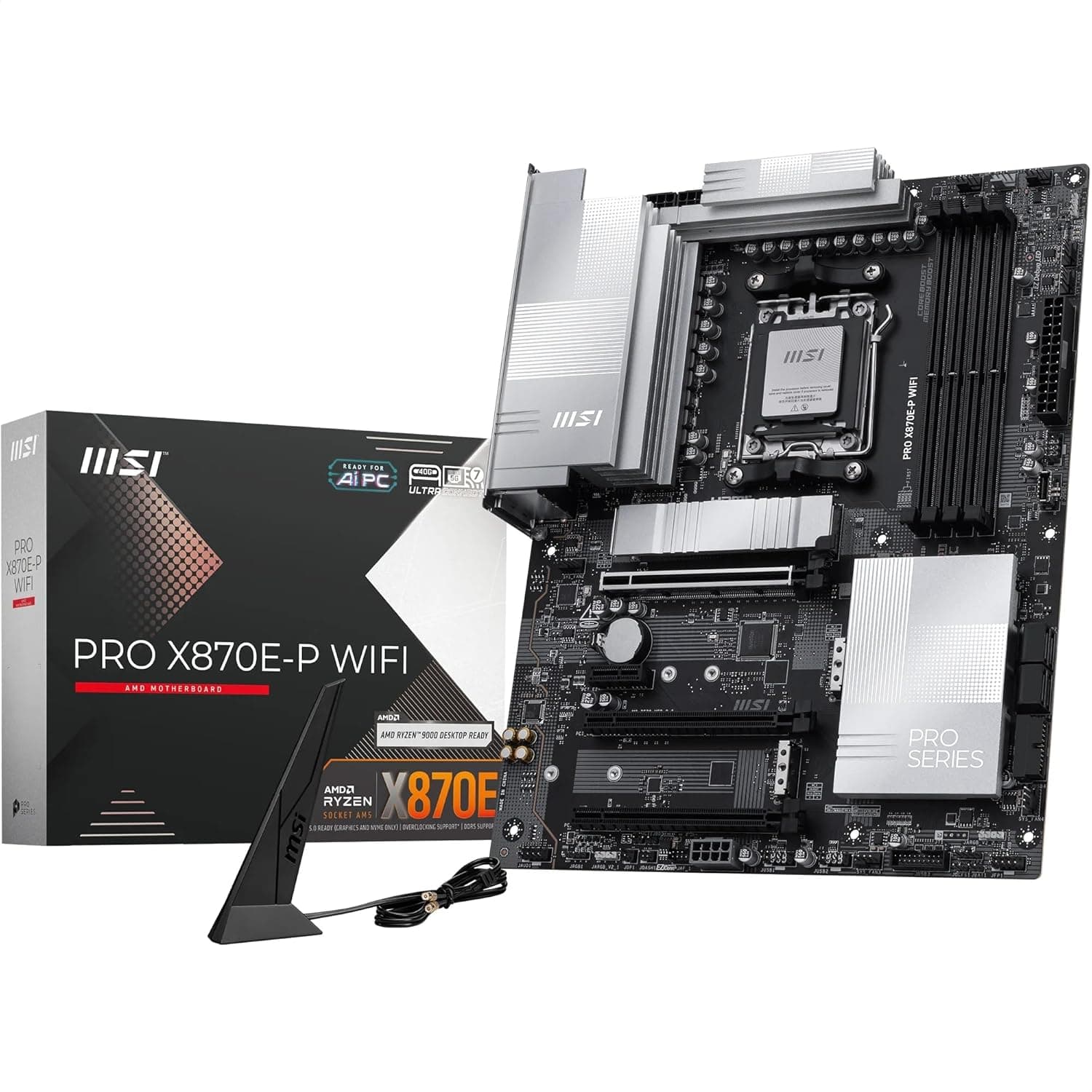 MSI PRO X870E-P WIFI AM5 DDR5 8200MHZ(OC) 3X M.2 USB4 GBPS HDMI 5G LAN WIFI 7 RGB ATX