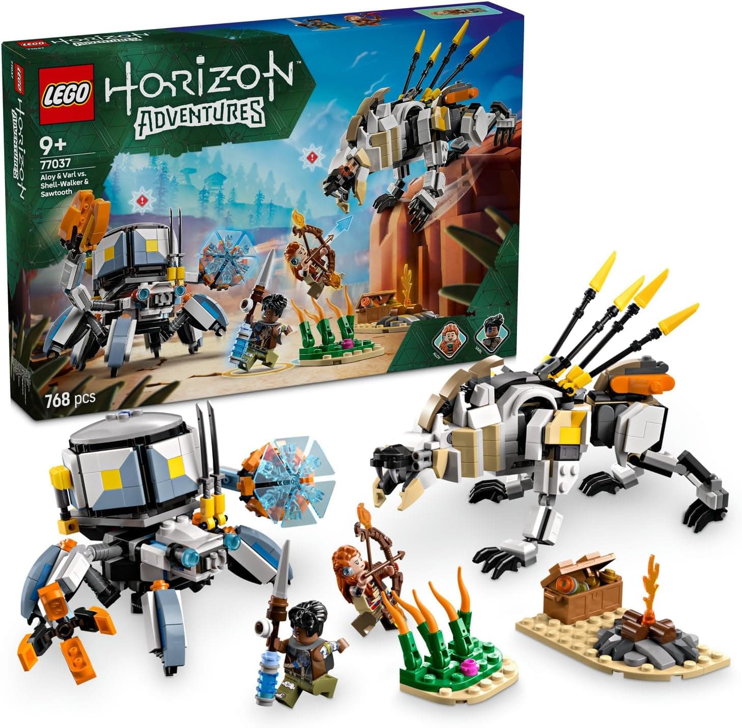 LEGO Horizon Adventures Aloy ve Varl, Metalkabuk ve Hızardiş’e Karşı 77037