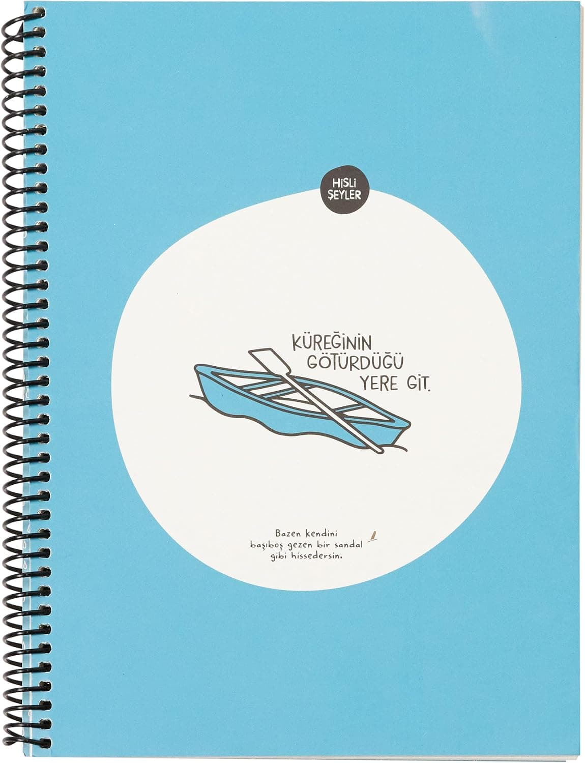 Keskin Color 80 Yaprak Kareli Hafif Kağıt Stickerli Defter, Kürek, 18.5x25cm