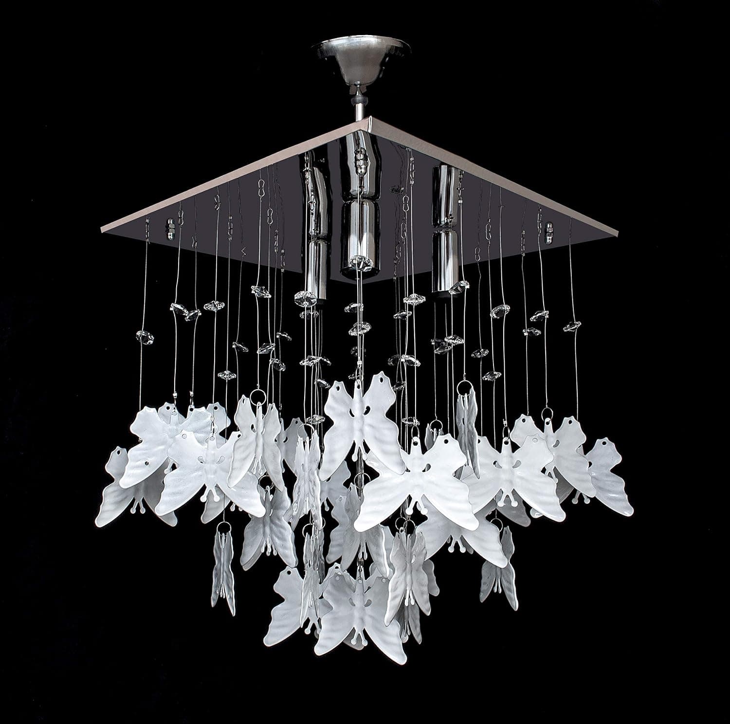 D.LIGHT Kelebek Avize Beyaz 30 x 30 cm