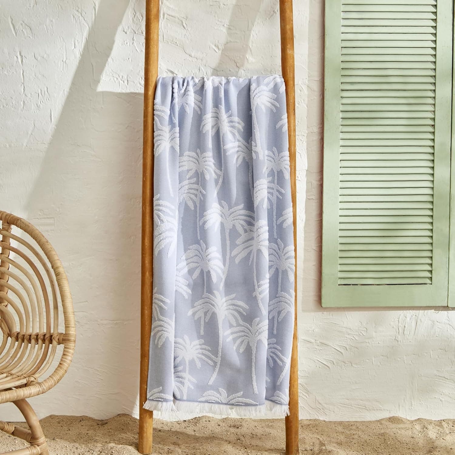 Karaca Palm İndigo Plaj Havlusu