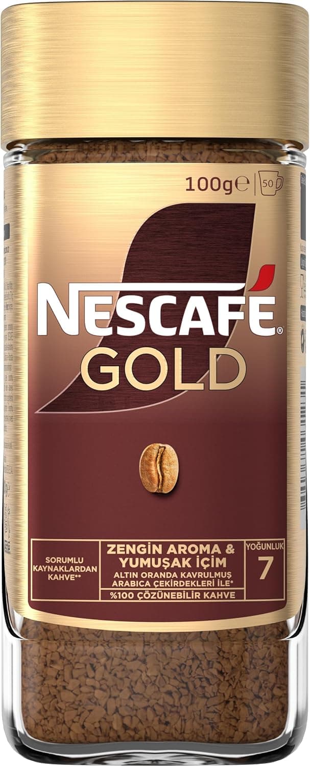 Nescafé Gold Çözünebilir Kahve Kavanoz, 100 g