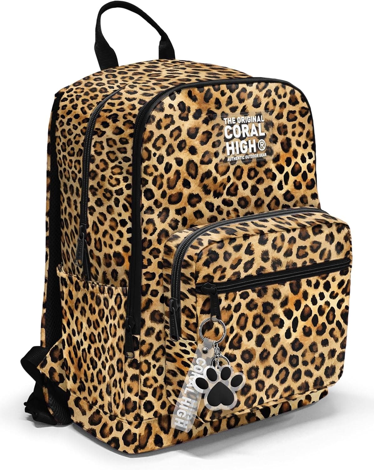 Coral High Kahverengi Leopar Desenli Okul Sırt Çantası 23681