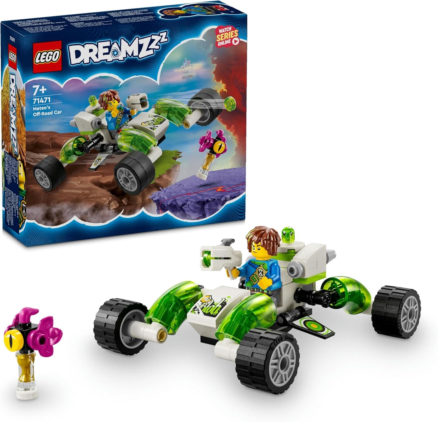 LEGO DREAMZzz Mateo’nun Arazi Arabası 71471-7 Yaş ve Üzeri için Kahraman Figürlü Yaratıcı Oyuncak Yapım Seti (94 Parça)