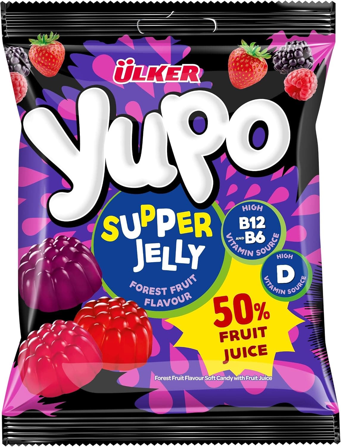 ÜLKER Yupo Supper B&D Vitaminli Jelly, 64 Gr
