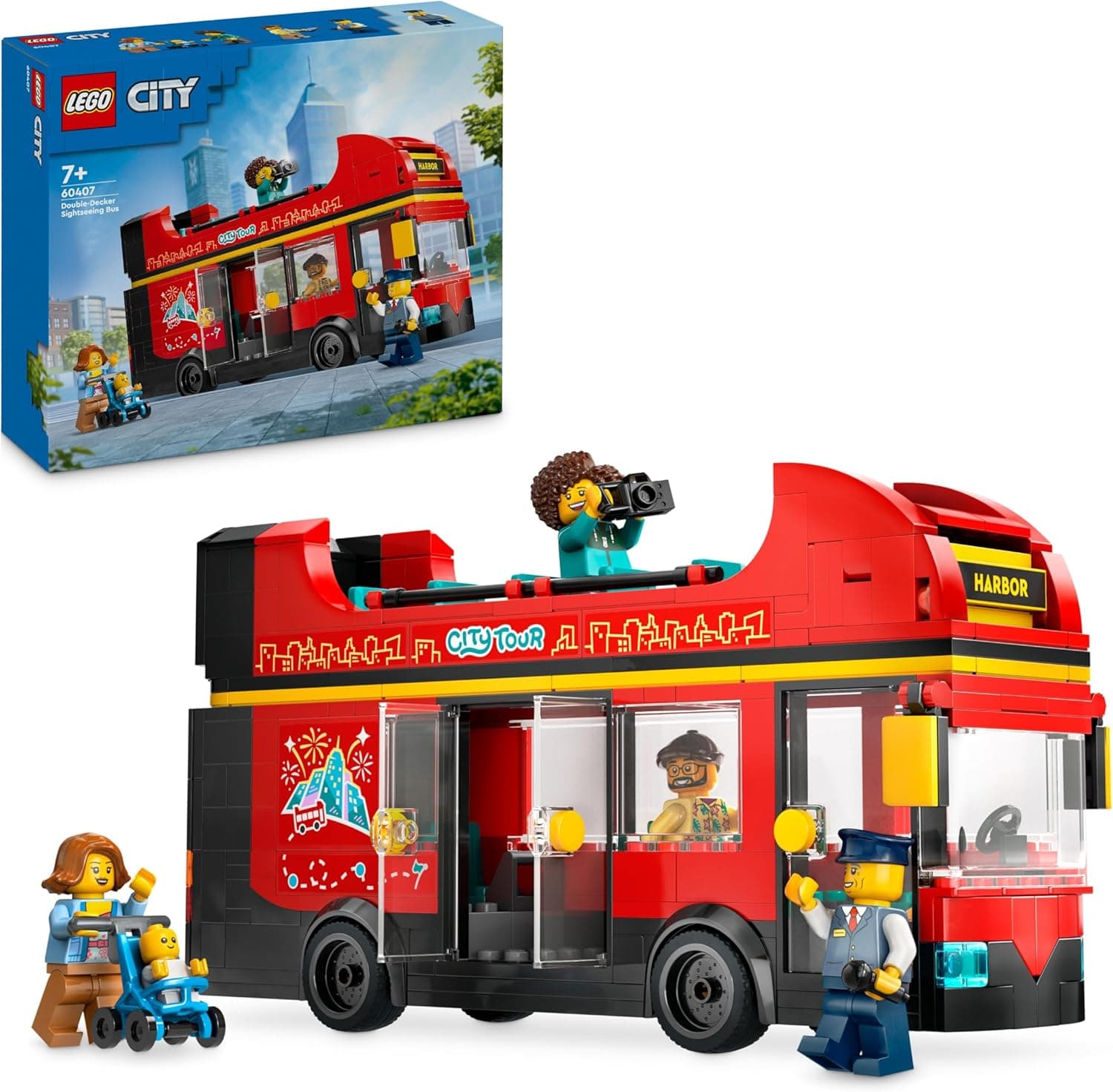LEGO City Kırmızı İki Katlı Gezi Otobüsü 60407