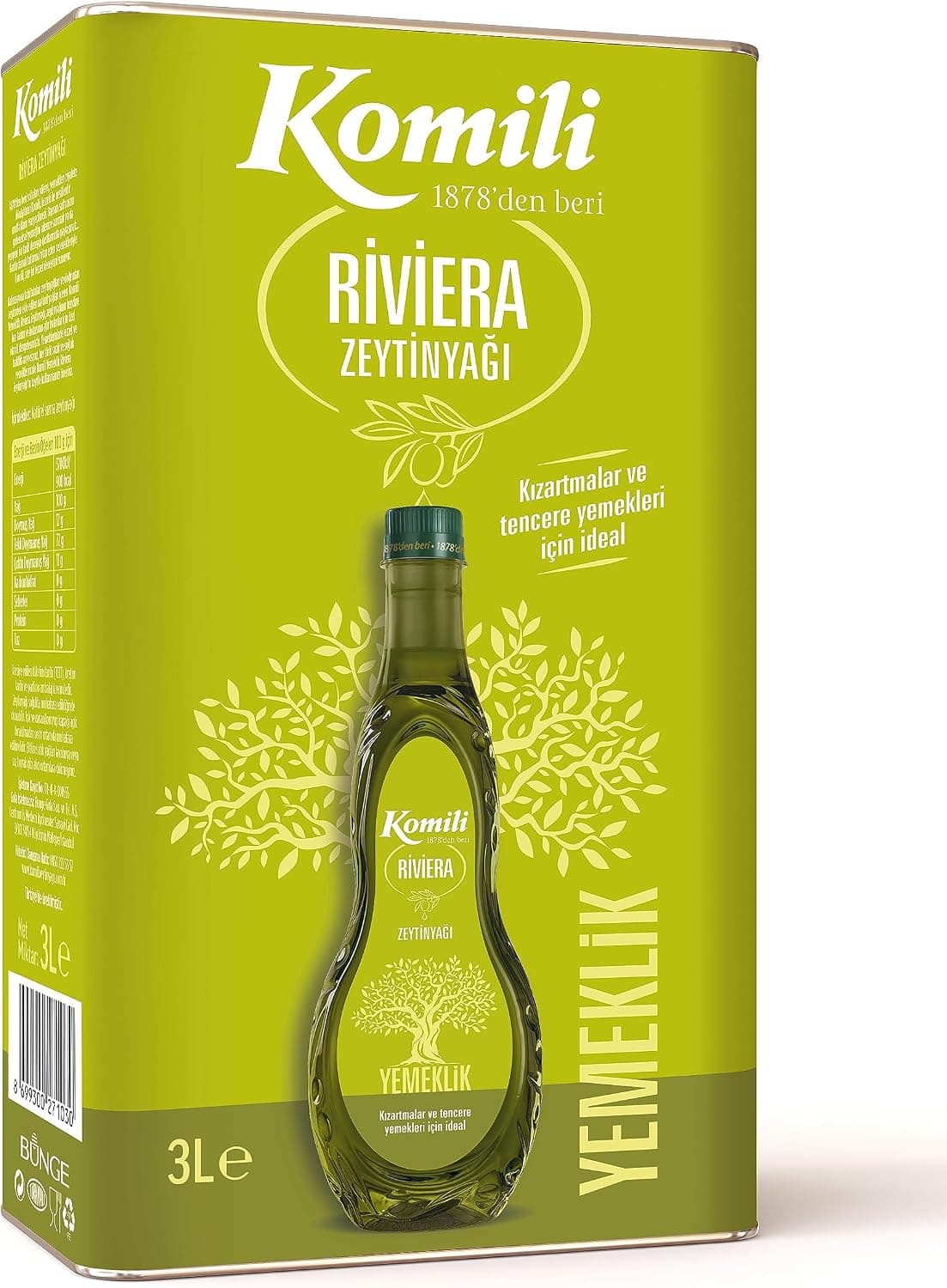 Komili Riviera Zeytinyağı 3 lt