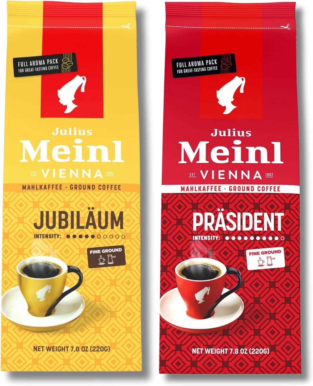 Julius Meinl Jubilaum, Präsident Öğütülmüş Filtre Kahve - 220 g x 2