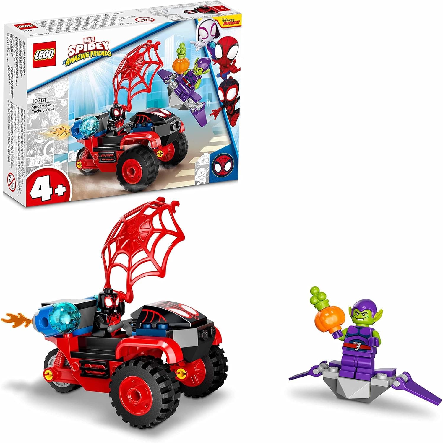 LEGO Marvel Spidey ve İnanılmaz Arkadaşları Miles Morales: Örümcek Adam’ın Tekno Motosikleti 10781-4 Yaş ve Üzeri için Oyuncak Yapım Seti (59 Parça)