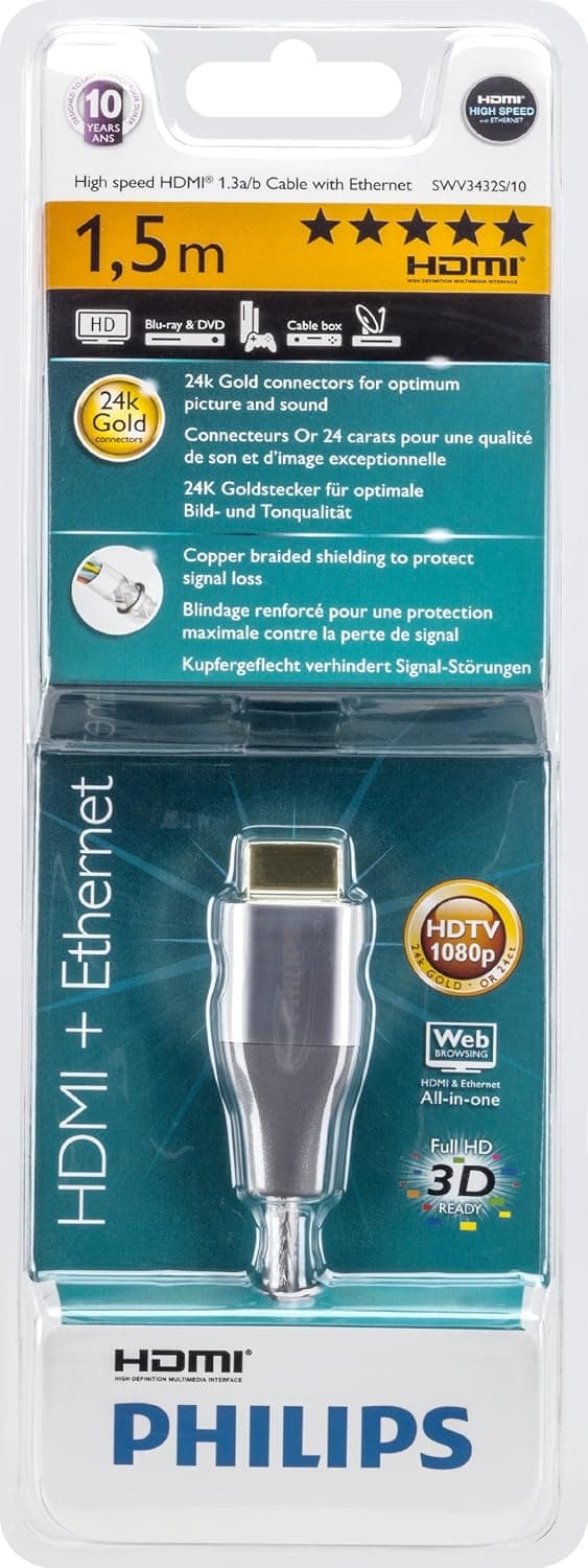 Philips SWV3432H/10 Hdmı Kablo (1 5 metre)