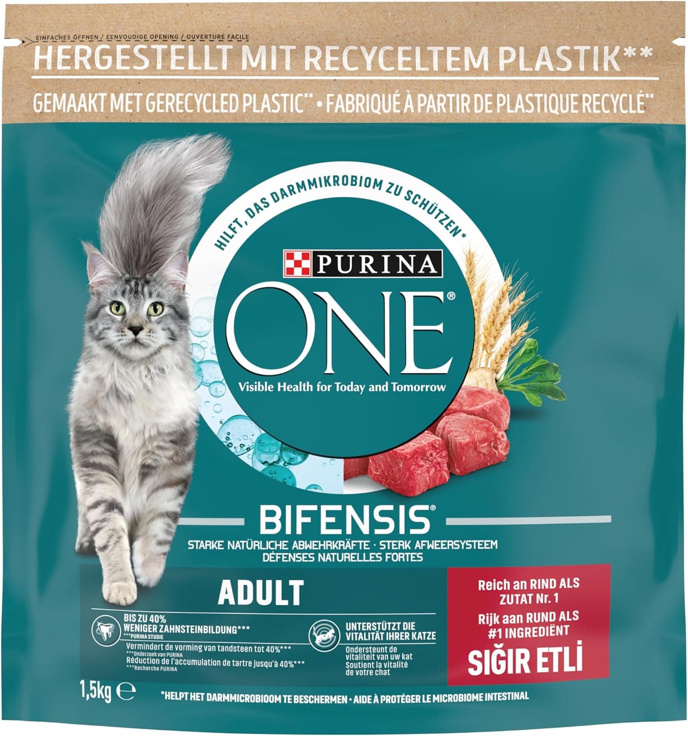 Purina One Yetişkin Sığır Etli Kedi Maması 1.5 kg