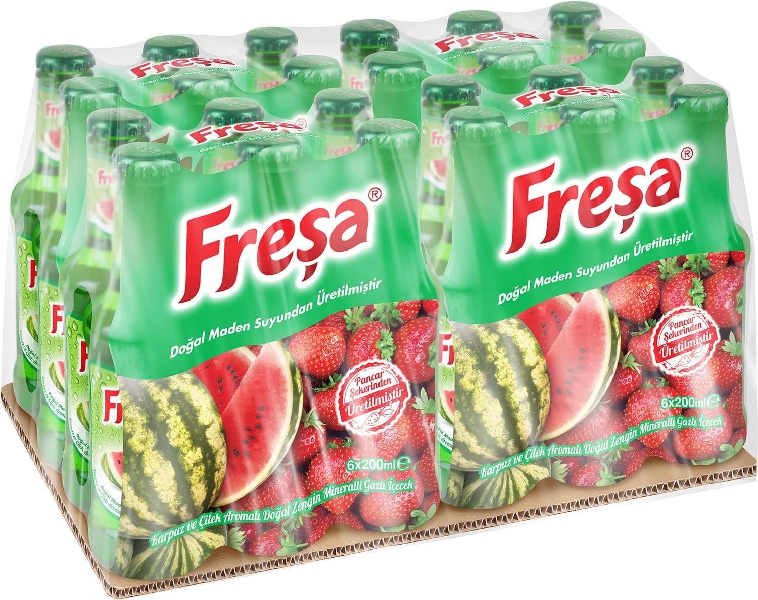Freşa Karpuz-Çilek Aromalı Madensuyu 24lü