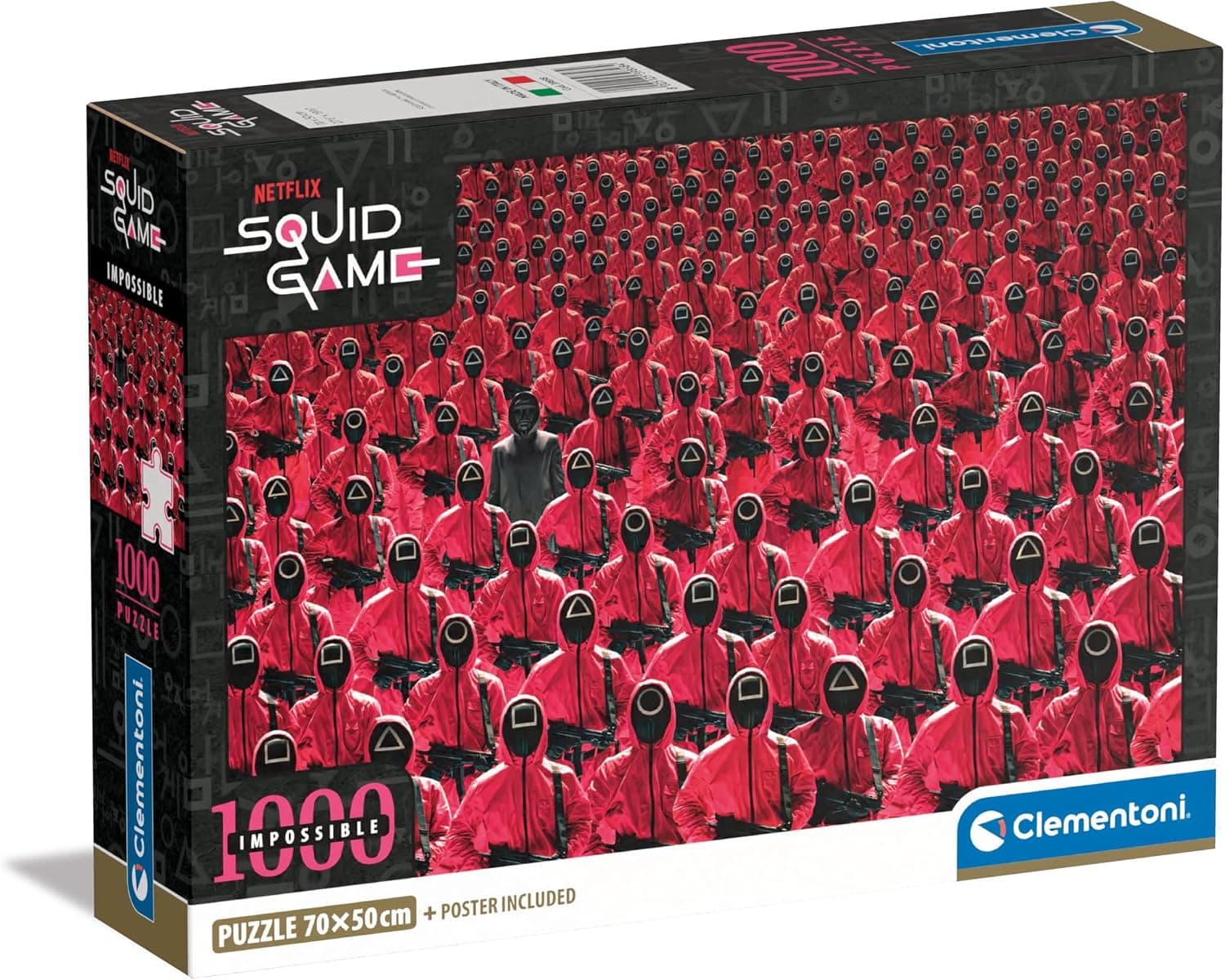Clementoni 1000 Parça Squid Game Puzzle Impossible (Compact Box)