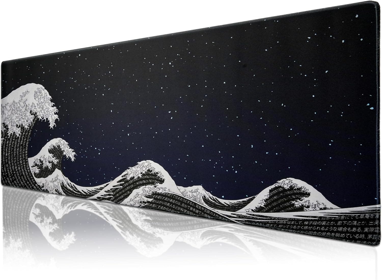 Klasse Pro - 10 Farklı Model Dikişli Kenar 90x40 cm Oyuncu Gaming Mouse Pad (Kanagawa Yıldızlar, 90x40 cm)