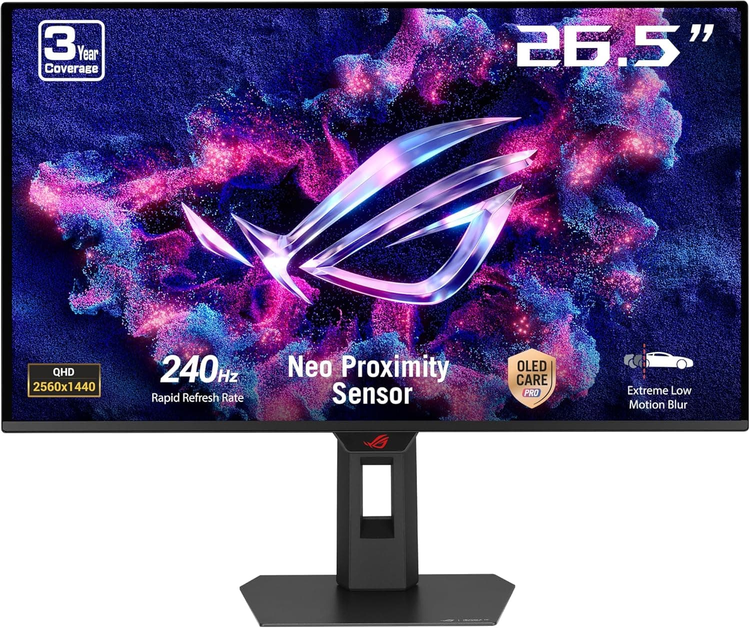 ASUS ROG Strix XG27AQDMES 26.5″ OLED 240Hz 0.03ms 2K QHD Adaptive Sync QD-OLED Pivot Gaming Monitör