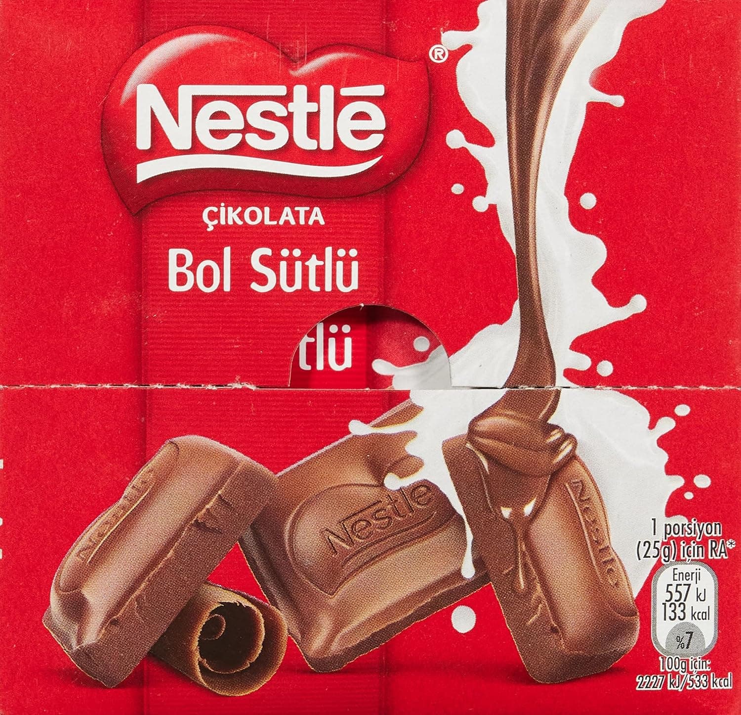 Nestlé Bol Sütlü Çikolata, 60 g x 6