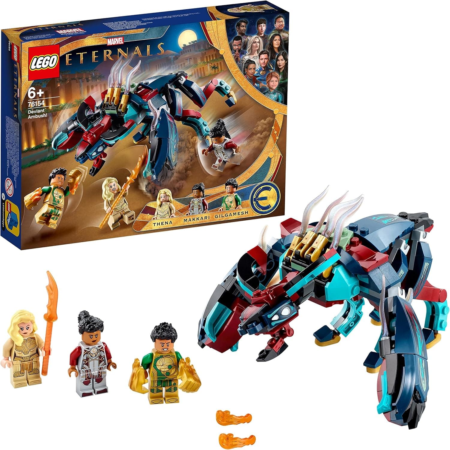LEGO Marvel Deviant Saldırısı! 76154 - Çocuklar İçin Koleksiyonluk Süper Kahraman Figürleri İçeren Oyuncak Yapım Seti (197 Parça)