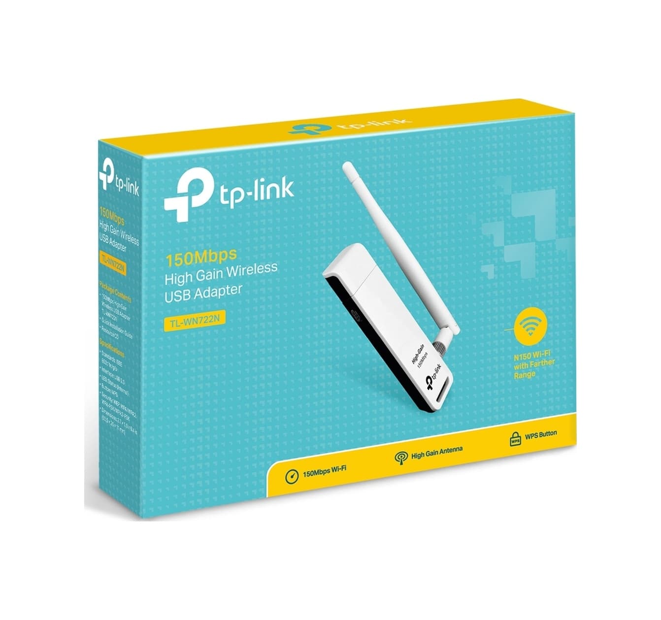 Tp-Link Kablosuz USB Wi-Fi Adaptör Tl-Wn722N 150Mbps High Gain