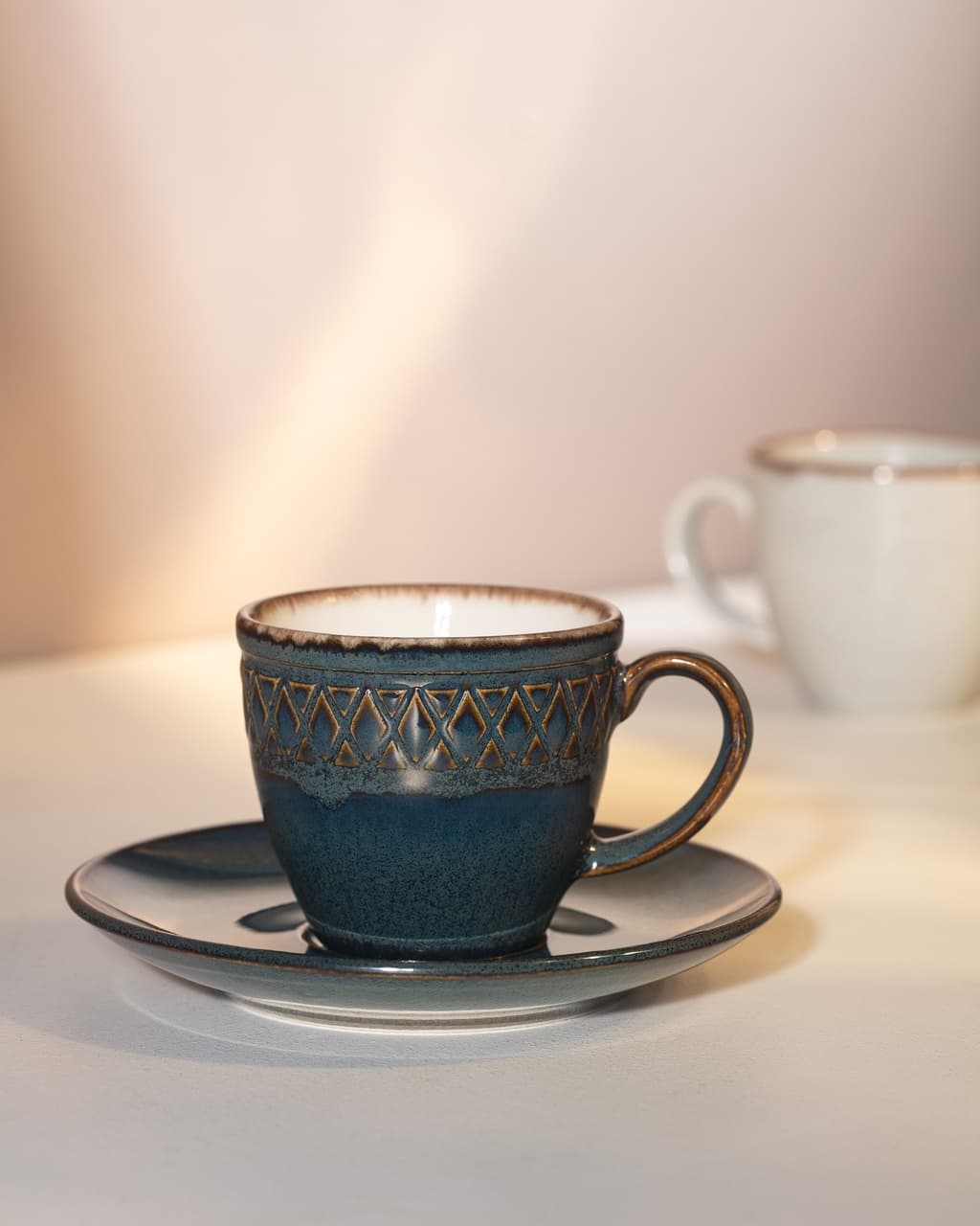 Madame Coco Antique 2 'li Kahve Fincan Seti Fınc0000000056 90ml-indigo