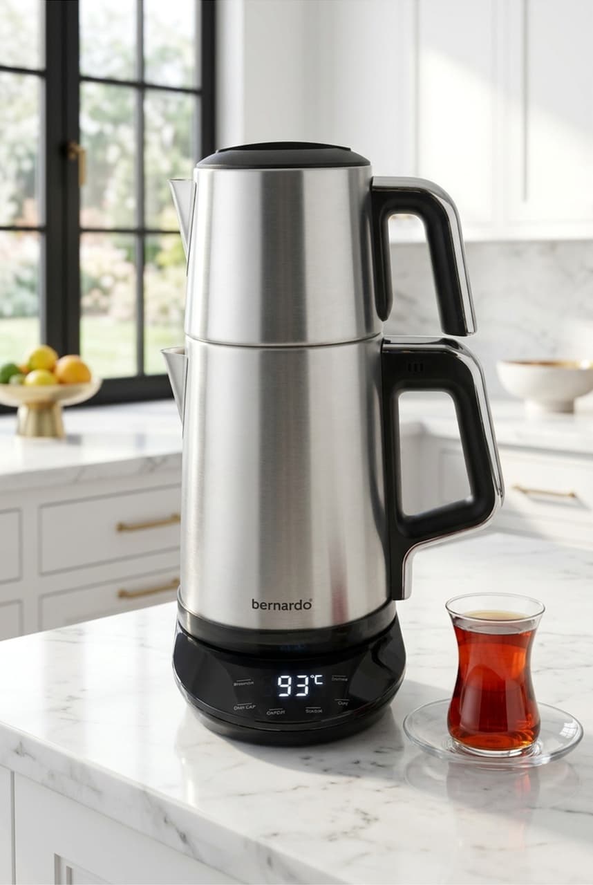 Bernardo Nova 1.7 L Dijital Çelik Çay Makinesi