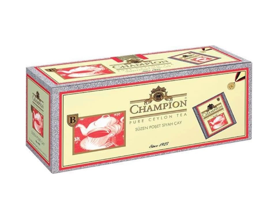 Champion Siyah Süzen Bardak Poşet Çay 25 x 2 G