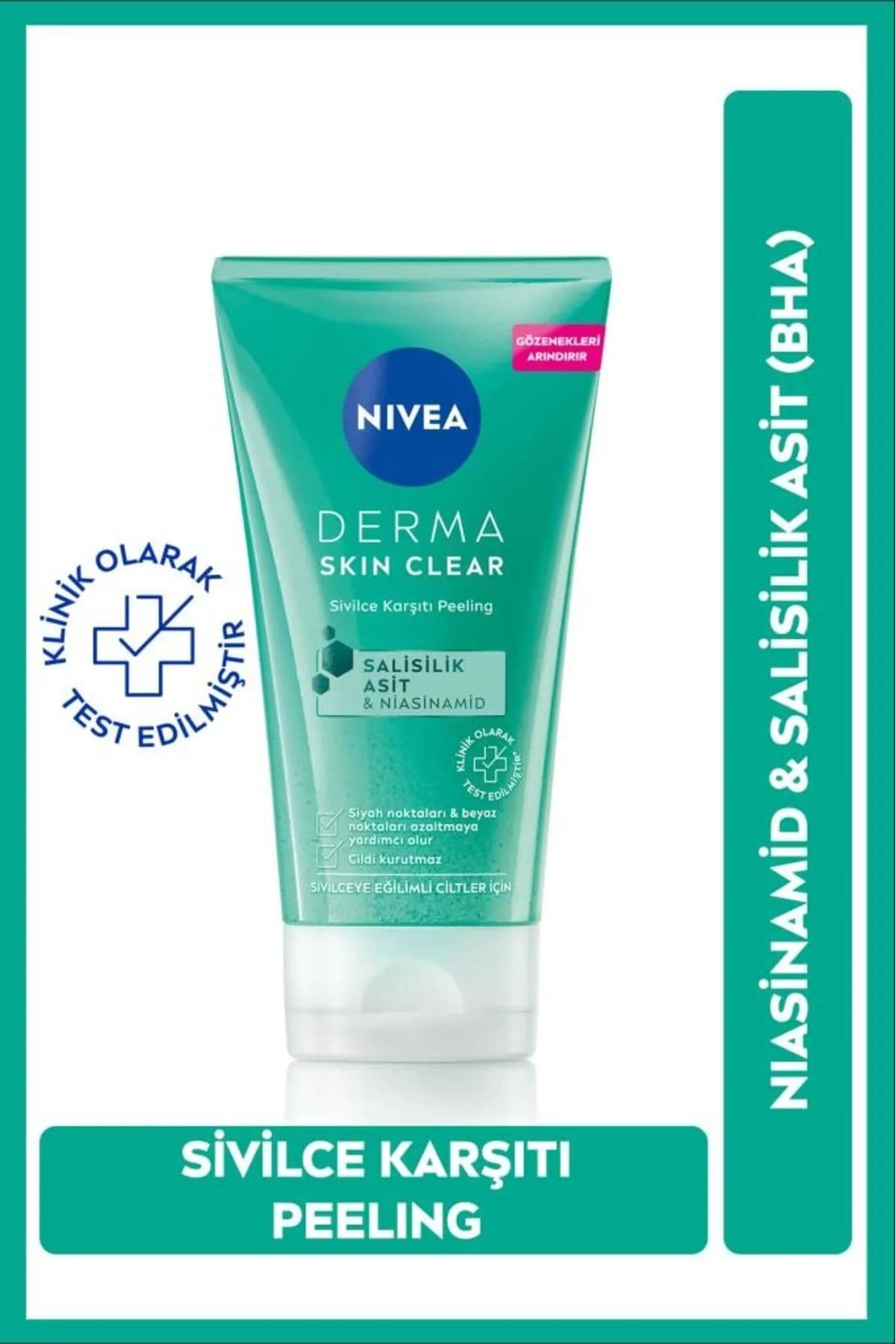Nivea Derma Skin Clear Sivilce Karşıtı Yüz Temizleyici Peeling 150 ML