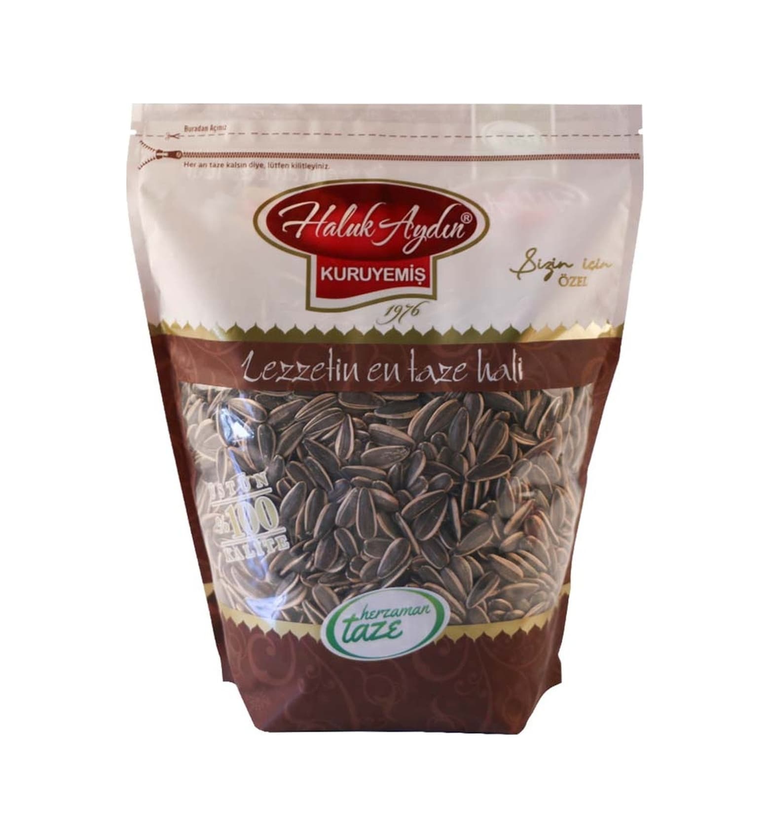 Haluk Aydın Kuruyemiş Yerli Çiğ Siyah Ay Çekirdeği 1 KG