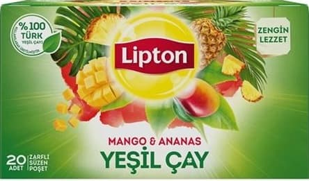 Lipton Yeşil Çay Mango & Ananas 20'li Süzen Poşet
