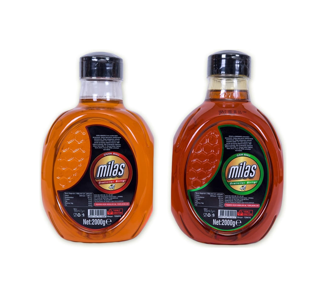 Milas Üreticiler Birliği Çam Balı 2 KG + Çiçek Balı 2 KG