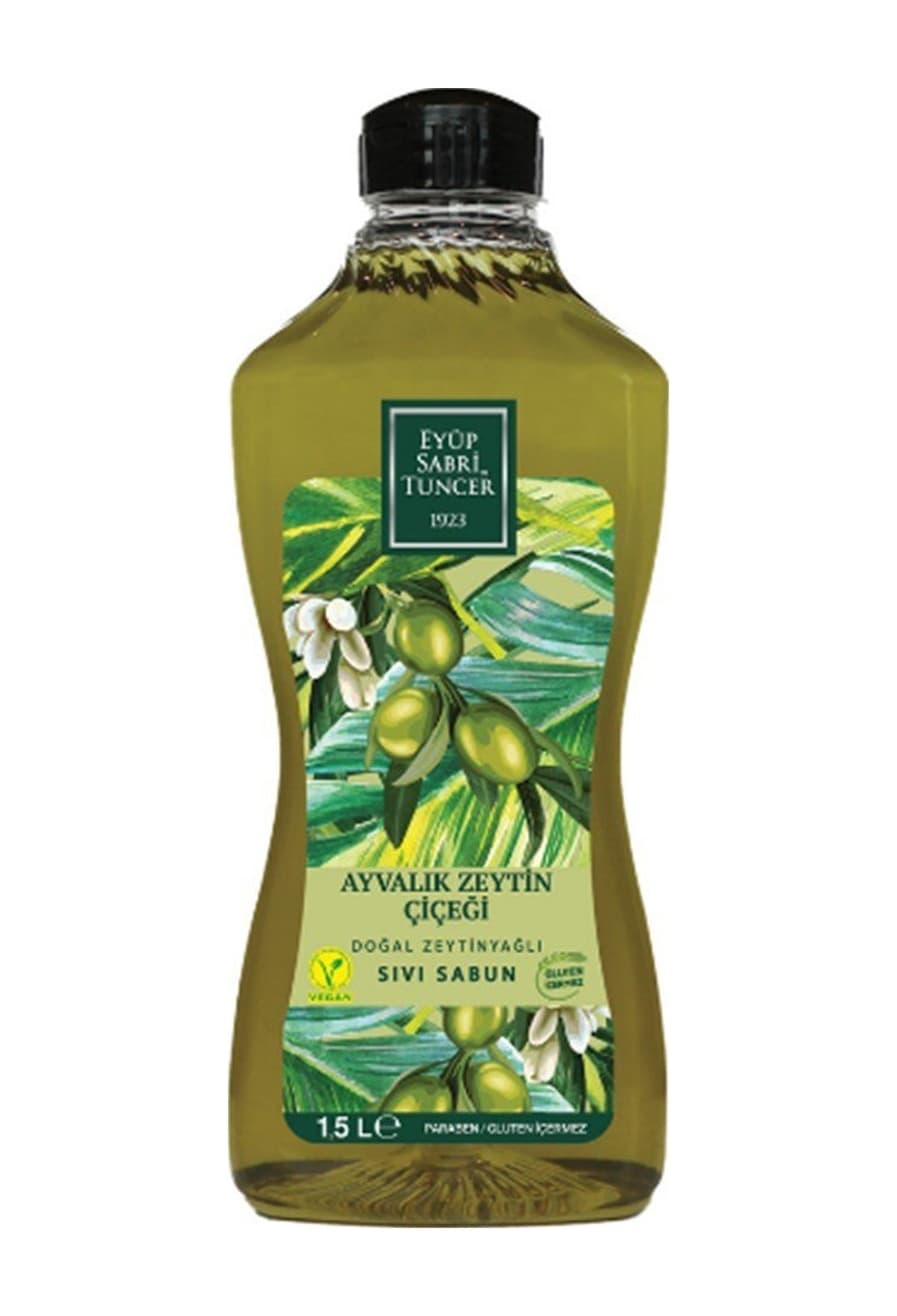 Eyüp Sabri Tuncer Ayvalık Zeytin Çiçeği Doğal Zeytinyağlı Sıvı Sabun 1.5 L