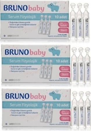 Bruno Baby Serum Fizyolojik 3 x 10 Flakon