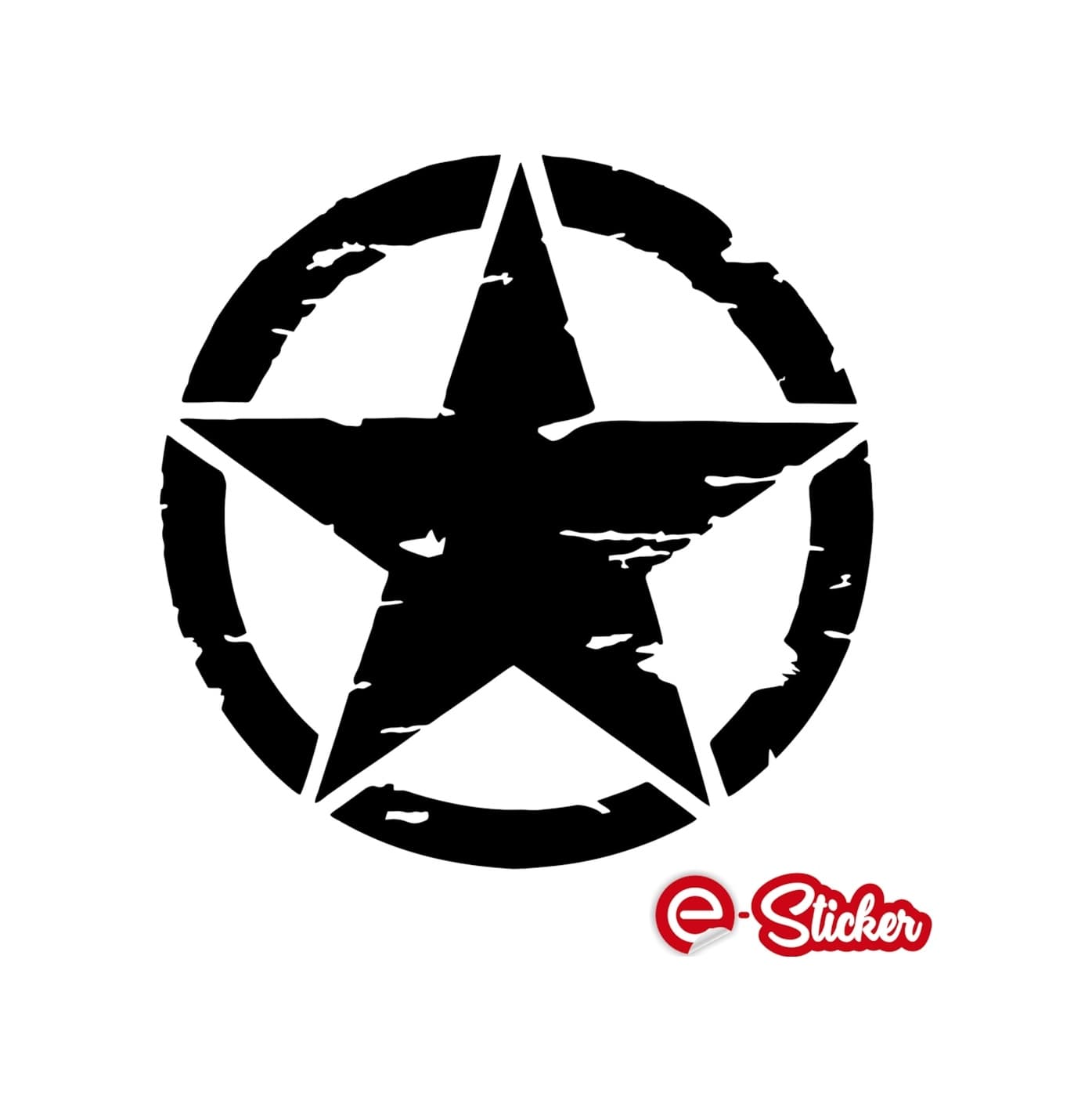 2 Adet Army Star, Askeri Yıldız Off Road Sticker (352357385)