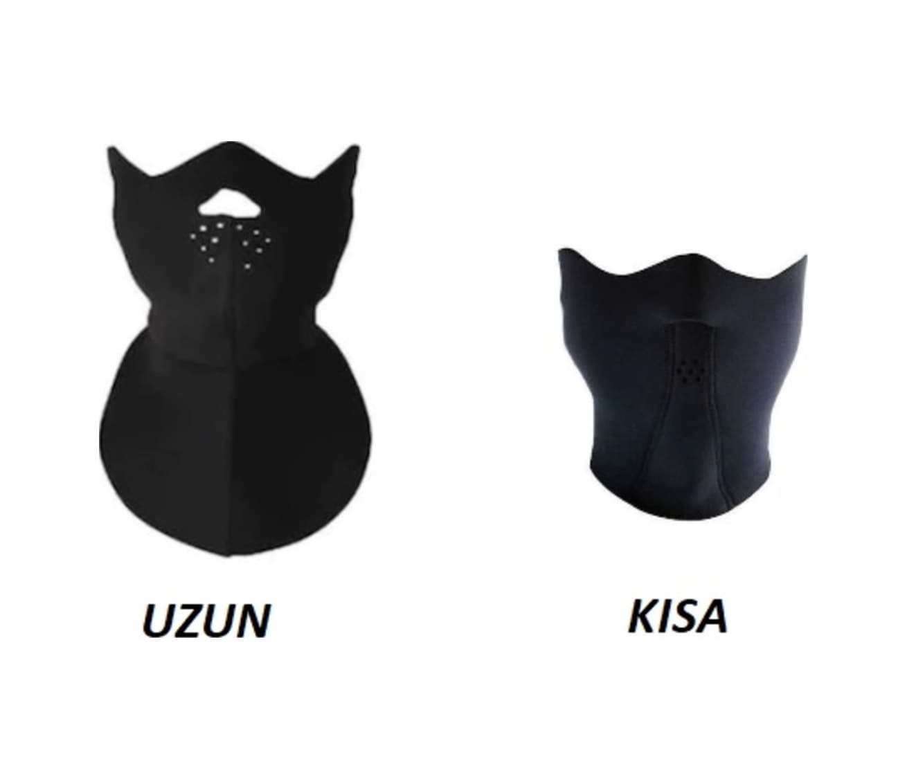 Motosiklet Su-rüzgar Geçirmez Neopren Yüz-boyun Maske Uzun-kısa