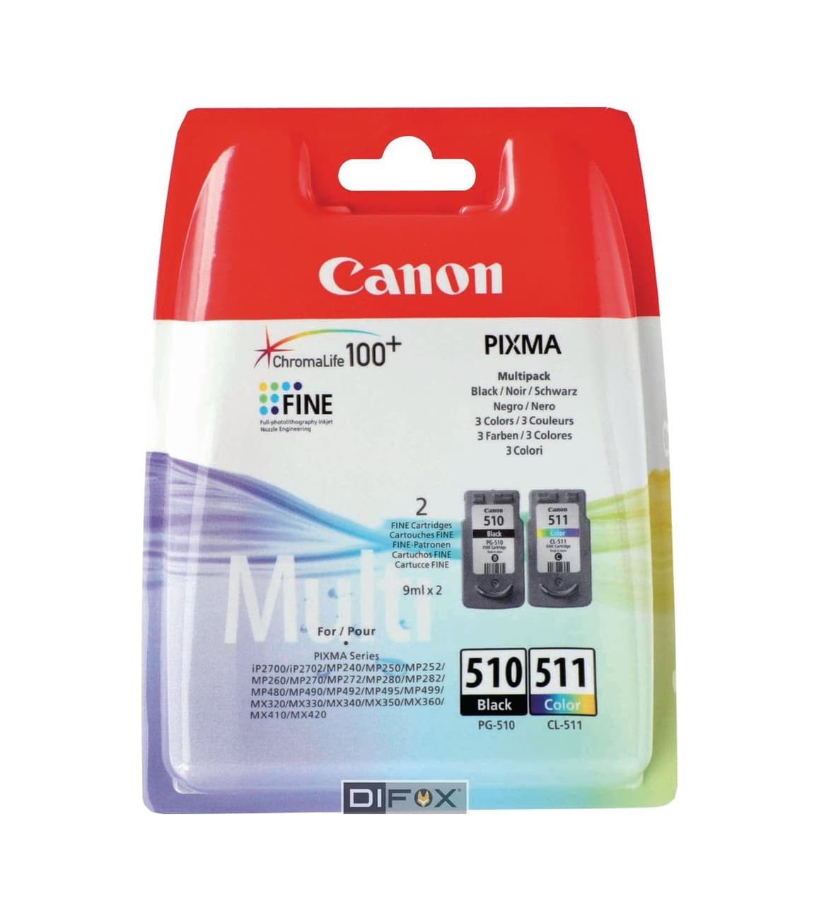 Canon PG-510 - CL-511 Kartuş Siyah - Renkli