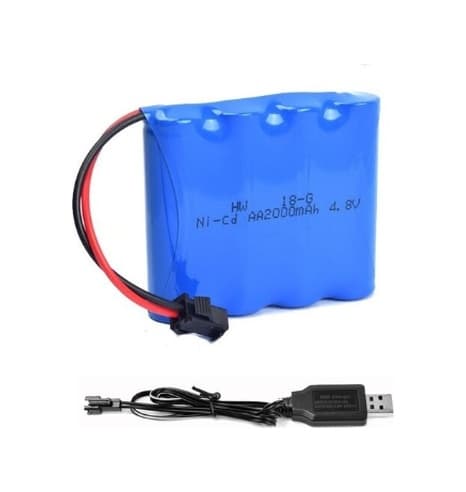 4.8 v 1800 Mah Oyuncak Araba Bataryası Ve Usb Şarj Kablosu
