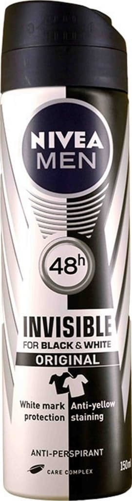 Nivea Men Invisible Black&White Original Erkek Sprey Deodorant 150 ML