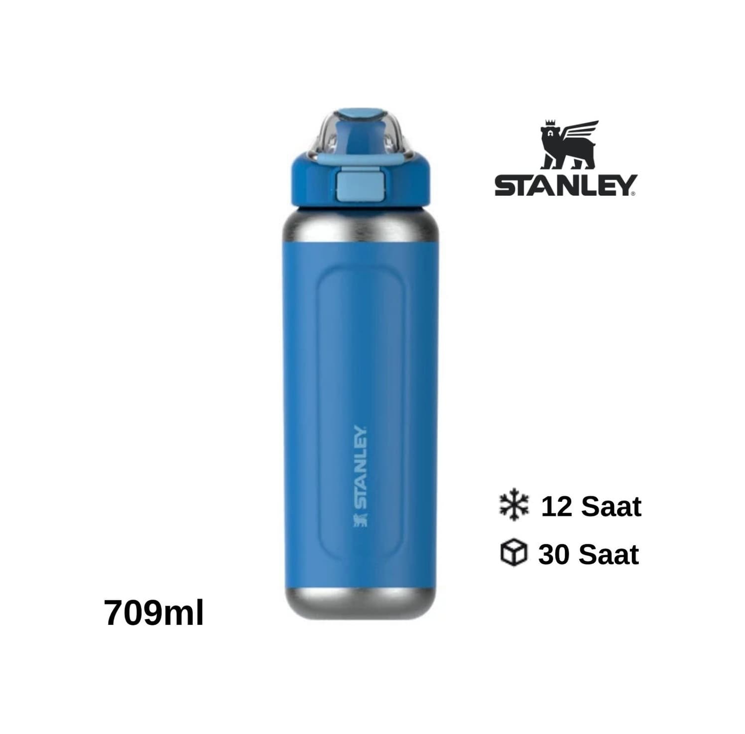 Stanley Wellspring Bottle 0,70 Lt Kilitli Kapak Matara mavi