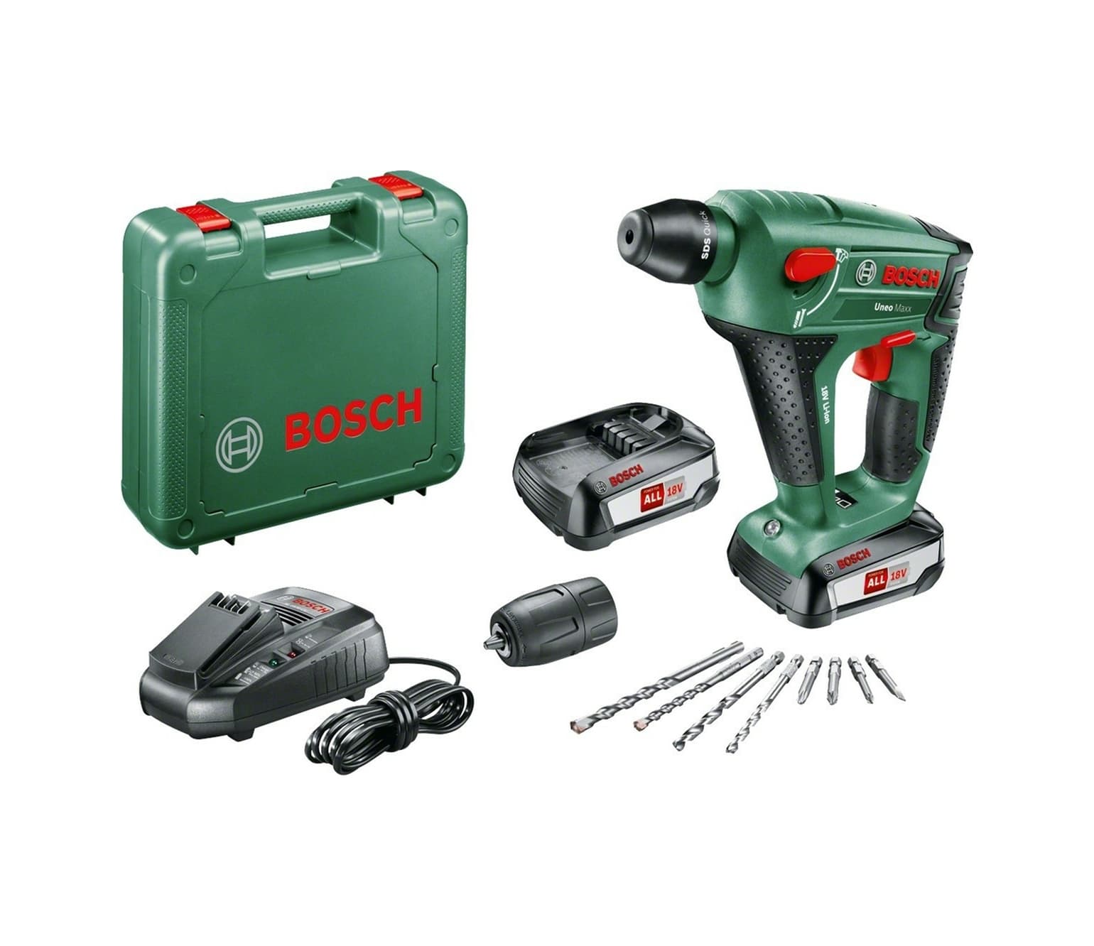 Bosch UNEO Maxx 18 V 2.5 Ah Çift Akülü Kırıcı / Delici (2017) - 0603952327