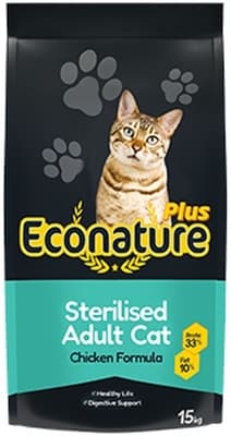 Econature Sterilised Tavuklu Kısırlaştırılmış Yetişkin Kedi Maması 15 KG