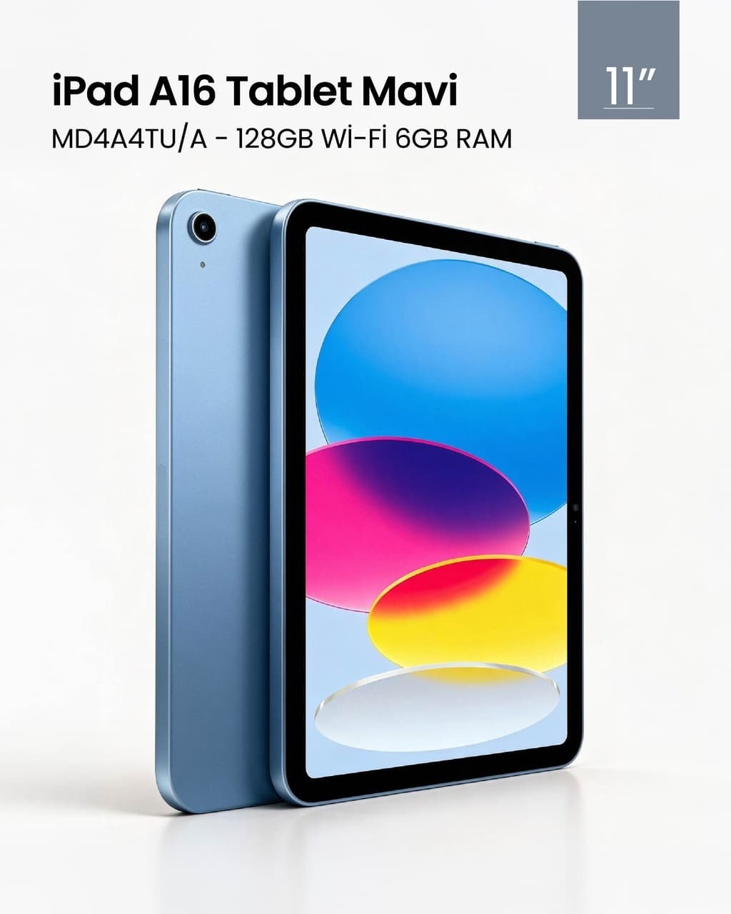 Apple iPad 11. Nesil Wi-Fi 128 GB 11" MD4A4TU/A Tablet