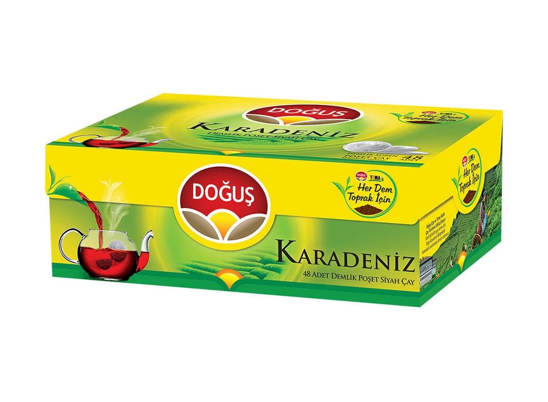 Doğuş Karadeniz Bergamot Aromalı Siyah Süzen Demlik Poşet Çay 48 x 3.2 G