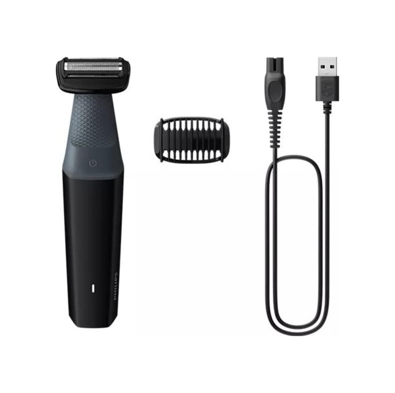 Philips BG3017/01 Bodygroom Series 3000 Siyah Vücut Tıraş Makinesi Tamamen Yıkanabilir Kablosuz Kullanım