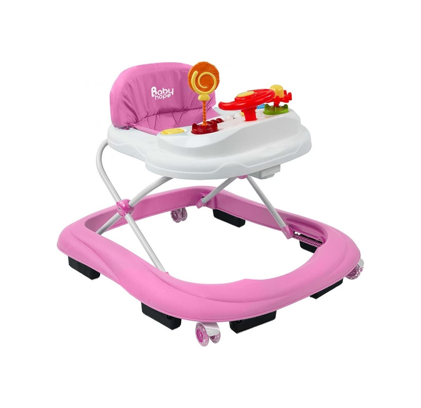 Babyhope 217 Lüks Oyuncaklı Yürüteç Pembe