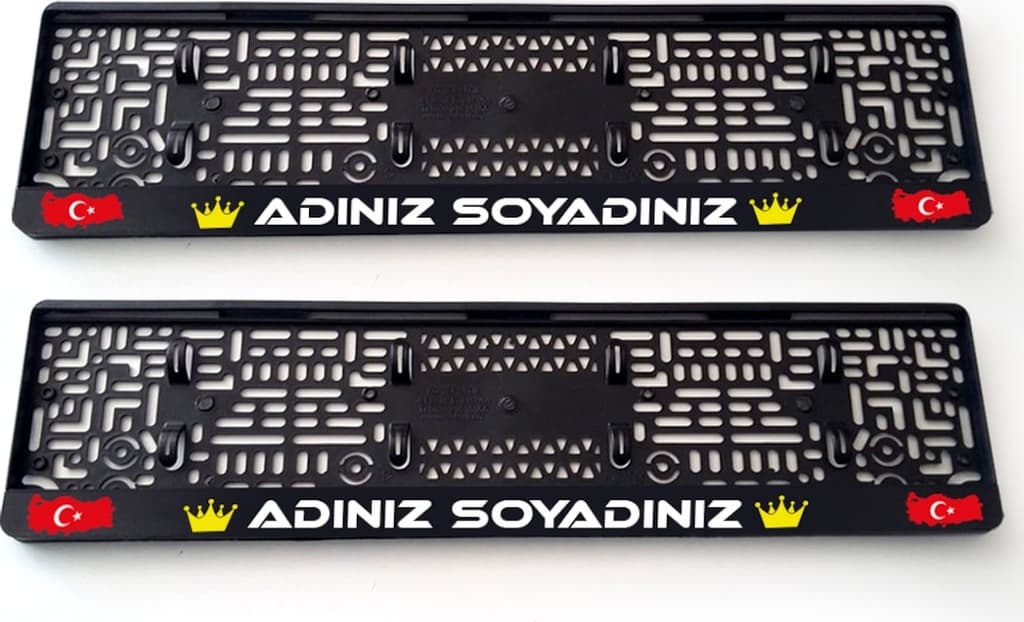 Kişiye Özel Tasarım Plakalık 300870822 2 Adet Plakalık