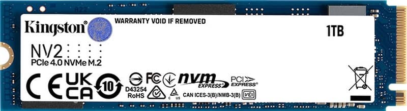 Kingston NV2 SNV2S/1000G 1 TB PCIe 4.0 NVMe M.2 SSD