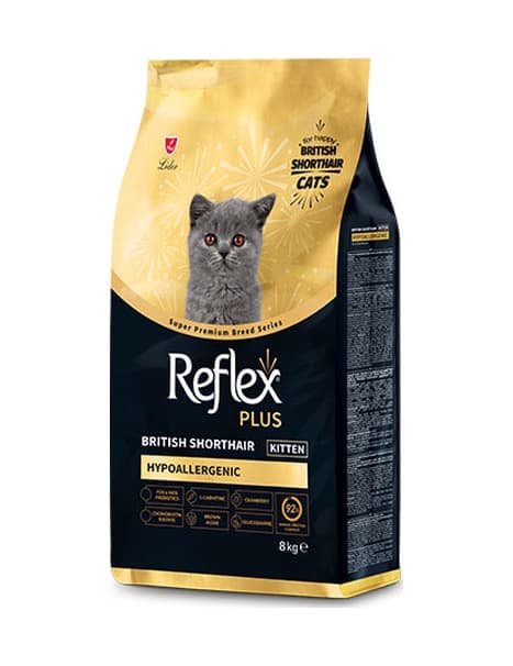 Reflex Plus Hypoallergenic British Shorthair Yavru Kedi Maması 8 KG
